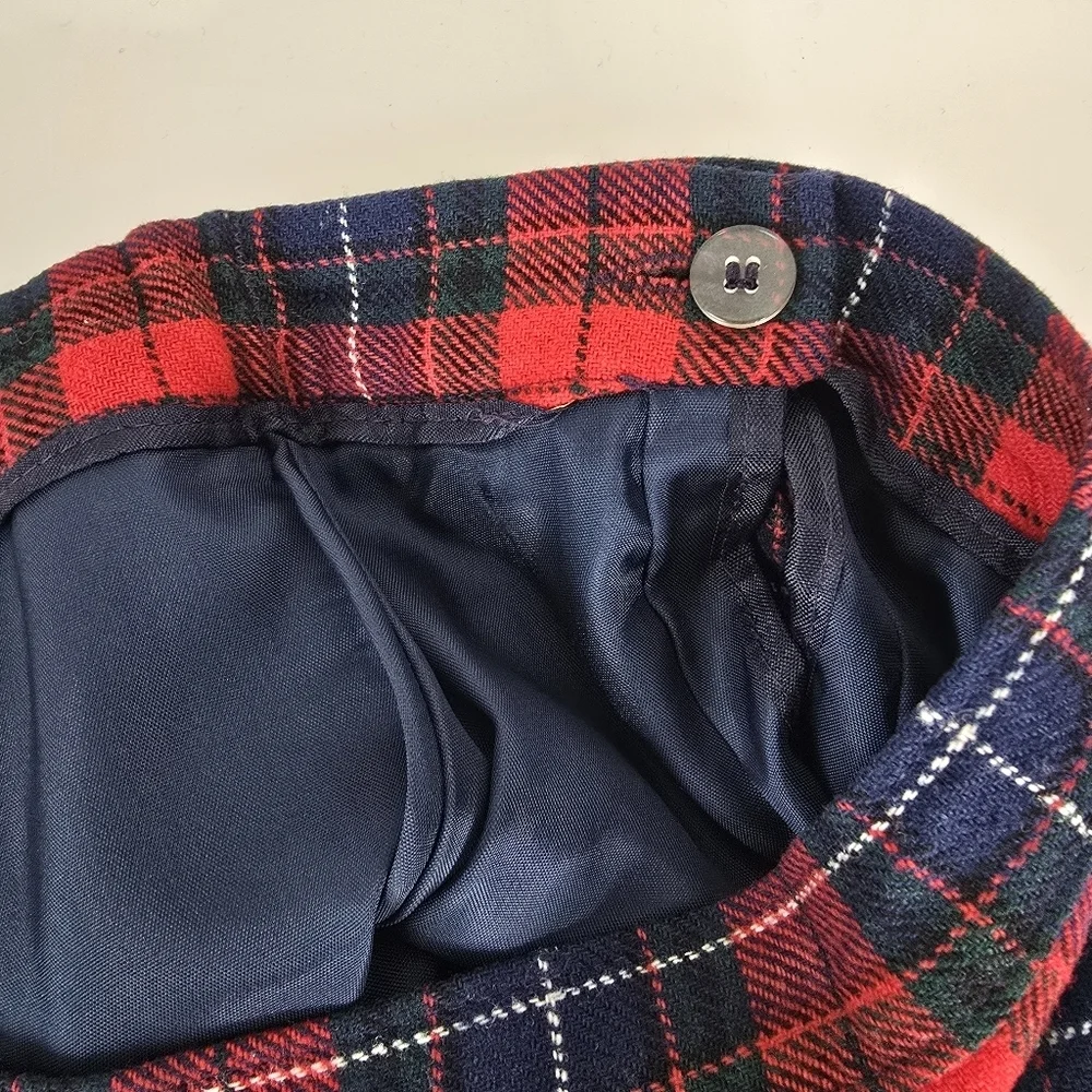 Pendleton Vintage Authentic Manson Tartan Virgin Wool Midi Skirt Size 18 Plaid
